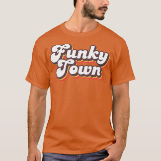 Funky Town Roller Disco Outfit Retro 70er Kostüm F T-Shirt