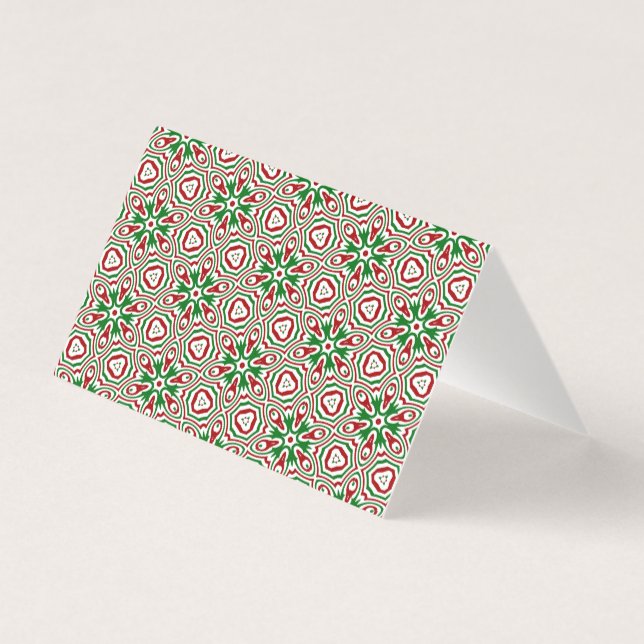 Funky Trippy Eclectic Boho Christmas Kaleidoscope (Rückseite)