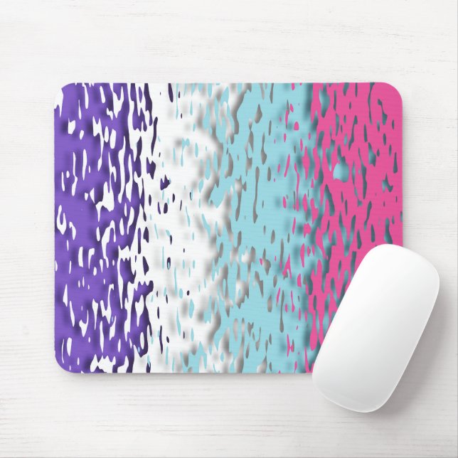 Funky Trippy Ripply Groovy Multisexuelle Pride-Fla Mousepad (Mit Mouse)