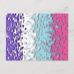 Funky Trippy Ripply Groovy Multisexuelle Pride-Fla Postkarte