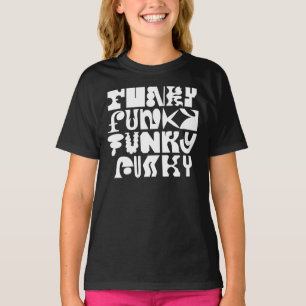 Funky-Typografie-Kunst-T-Shirt T-Shirt