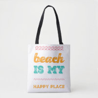 Funky Typografy Beach ist mein glücklicher Ort
