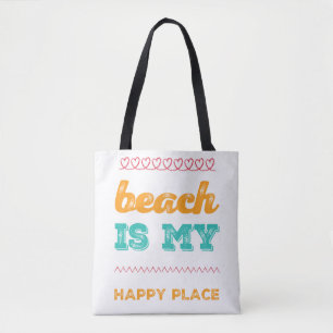 Funky Typografy Beach ist mein glücklicher Ort