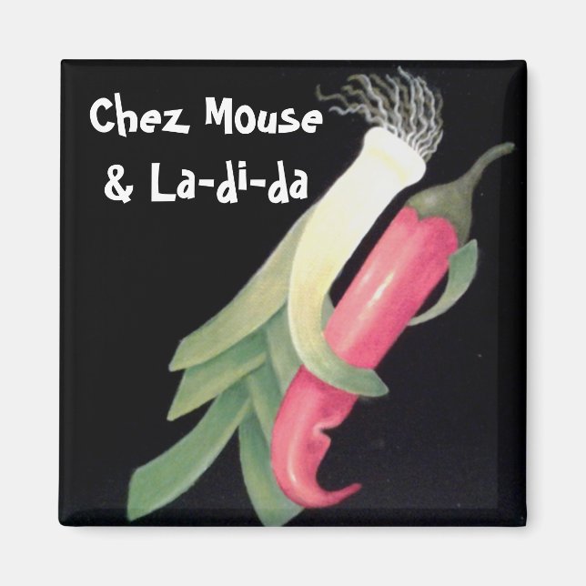 Funky Veggie Personalisiert Magnet (Vorne)