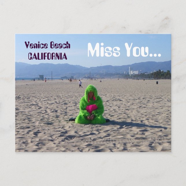 Funky Venice Beach Postcard! Postkarte (Vorderseite)