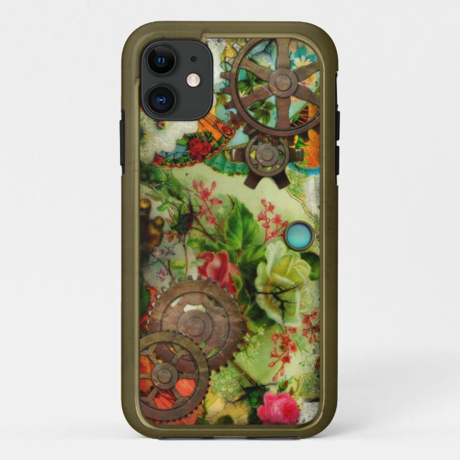 Funky viktorianischer Messing Case-Mate iPhone Hülle (Rückseite)