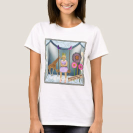 Funky Vintag Kid Altered Art Collage T-Shirt
