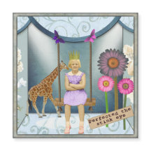 Funky Vintag Kid-Magnetkarte