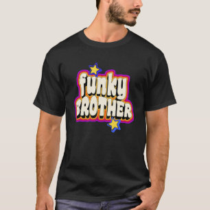 Funky Vintage Retro 70er funky Bruder Disco-Tänzer T-Shirt