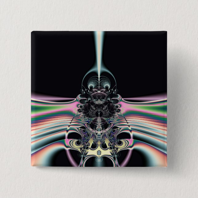 Funky Vogel Button (Vorderseite)
