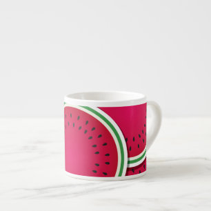 Funky Wassermelon-Scheiben Espressotasse