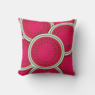 Funky Wassermelon-Scheiben Kissen