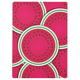 Funky Wassermelon-Scheiben Klemmbrett