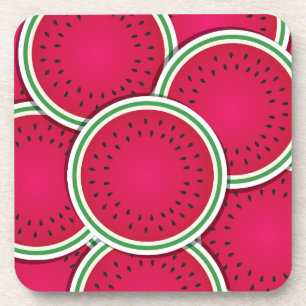Funky Wassermelon-Scheiben Untersetzer