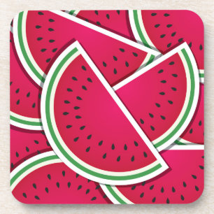 Funky-Wassermelone-Keile Untersetzer