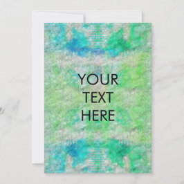 Funky Watercolor Gefärbte Krawatte Danke Blank Car Feiertagskarte