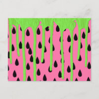 Funky Watermelon Neon Green Paint Tropfens