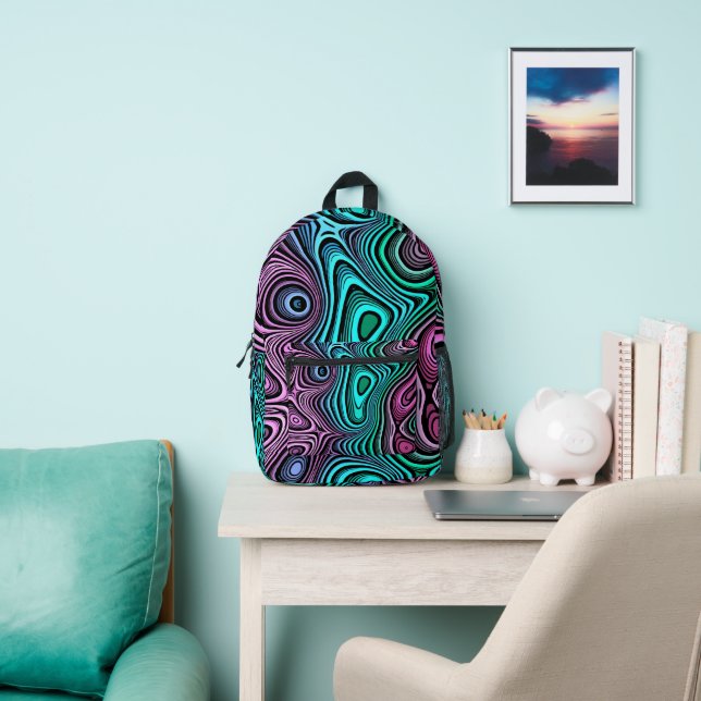 Funky Waves Print Bedruckter Rucksack (InSitu)