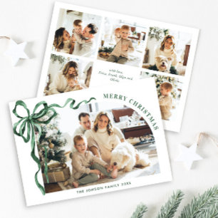Funky Weihnachten Boho Grüner Schleifenband 6 Foto