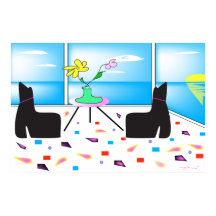 Funky Whimsical Ocean View farbenfroh