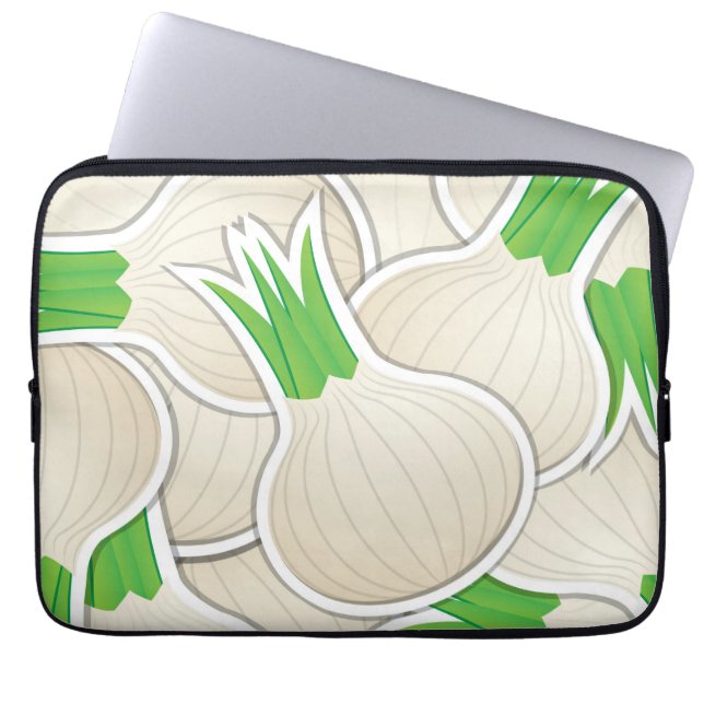 Funky white onions laptopschutzhülle (Vorderseite)