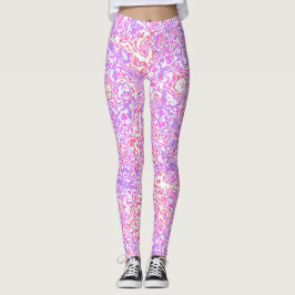 Funky Wirbel Boho Hippie Farbenfrohe Abstrakte Mar Leggings