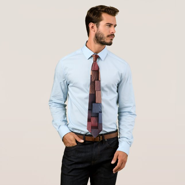 Funky Wood Neck Tie Krawatte (Beispiel)