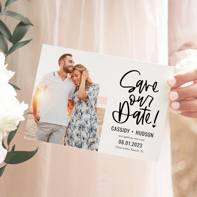 Funky Writy Editable Color Rette unsere Date Card Dankeskarte (Von Creator hochgeladen)