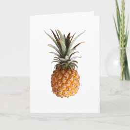 Funky Yellow Ananas Ihre Text-Grußkarte Karte