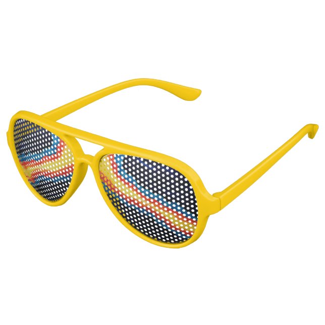Funky Yellow Sonnenbrille (Schrägansicht)