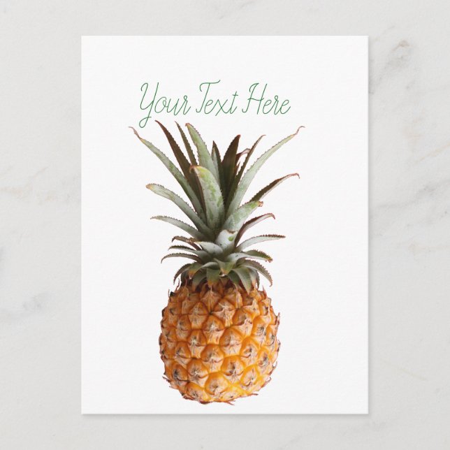Funky Yummy Pineapard Postcard Postkarte (Vorderseite)