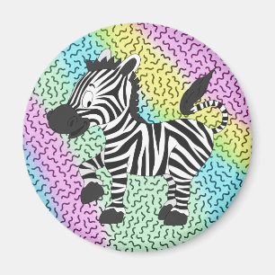 Funky Zebra Magnet