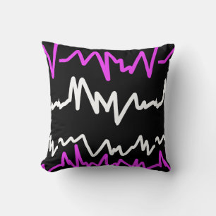 Funky Zick-Zack-Linien-Muster-Kissen Kissen