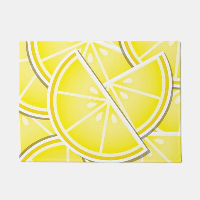 Funky Zitronenkeile! Fußmatte (Vorderseite)
