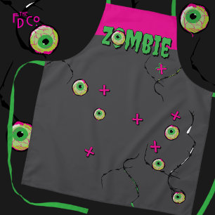 Funky Zombie Eyeball Poppin Funny" Schürze