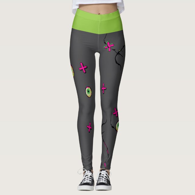 Funky Zombie!! Zombie XOXO Leggings (Vorderseite)