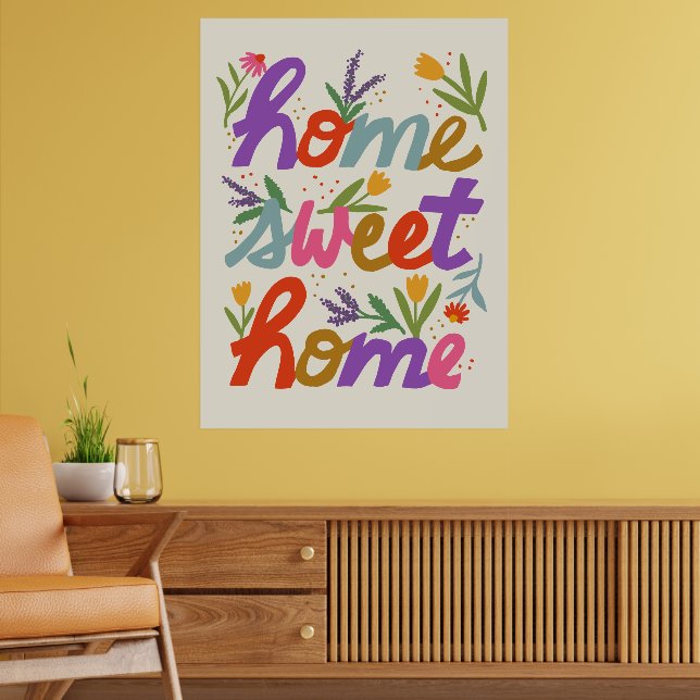 Funky Zuhause Sweet Zuhause Poster (Wohnzimmer 2)