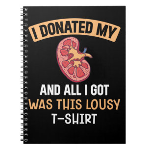 Funn Kidney Transplant Organs Humor Notizblock