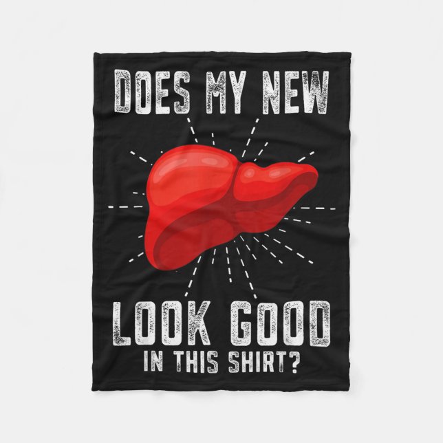 Funn My New Liver Liver Transplant  Fleecedecke (Vorderseite)