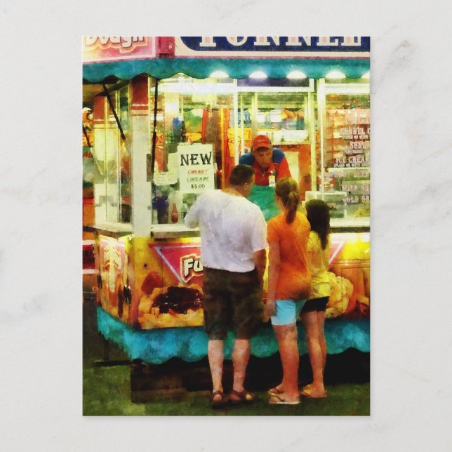 Funnel Cake Postkarte (Vorderseite)