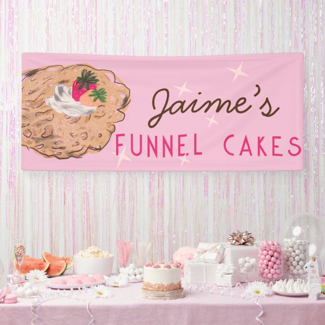 Funnel Cakes Food Truck Baker Business Banner (Party)