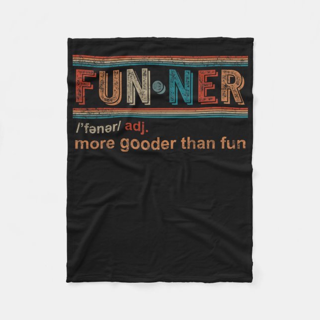 Funner Definition mehr gut als Spaß Unglaublich wi Fleecedecke (Vorderseite)