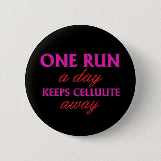 Funning Running Quote - Button-Buttons für Rennläu Button (Vorderseite)
