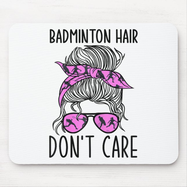 Funnny Badminton Player and Lover - Shuttle Badmin Mousepad (Vorne)