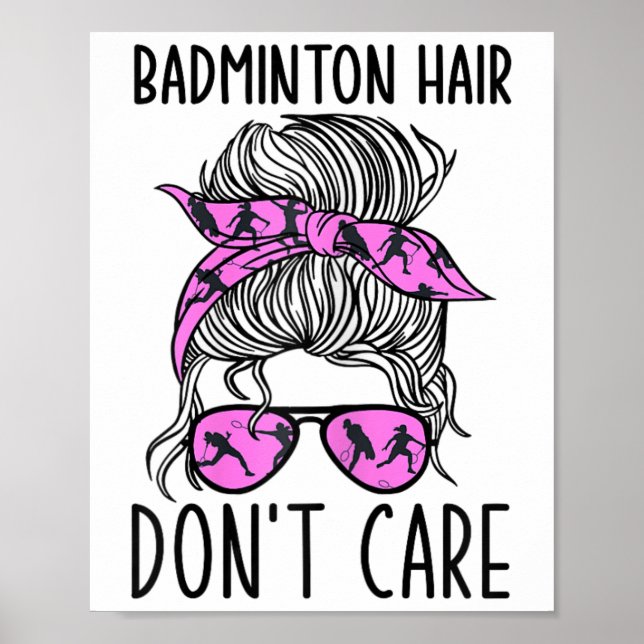 Funnny Badminton Player and Lover - Shuttle Badmin Poster (Vorne)