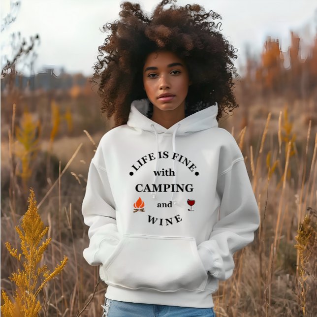 Funnt Camping und Redewendungen Hoodie (Von Creator hochgeladen)