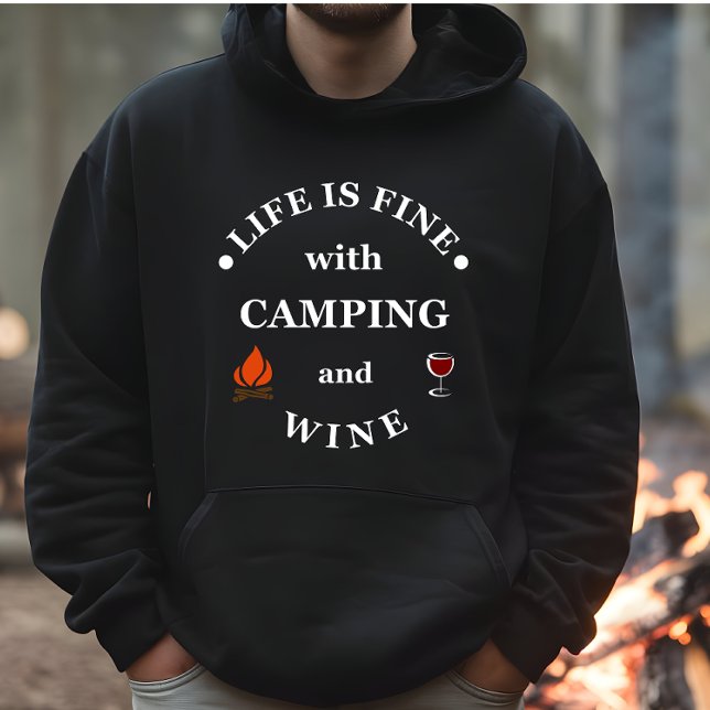 Funnt Camping und Redewendungen Hoodie (Von Creator hochgeladen)