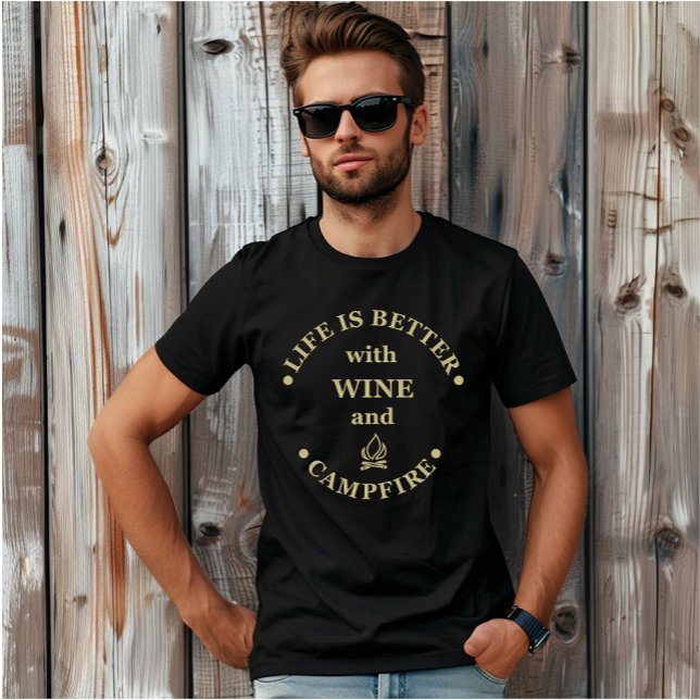 Funnt Camping und Redewendungen T-Shirt (Von Creator hochgeladen)