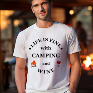 Funnt Camping und Redewendungen T-Shirt