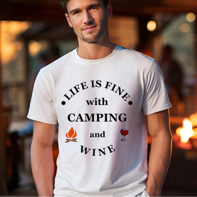 Funnt Camping und Redewendungen T-Shirt (Von Creator hochgeladen)
